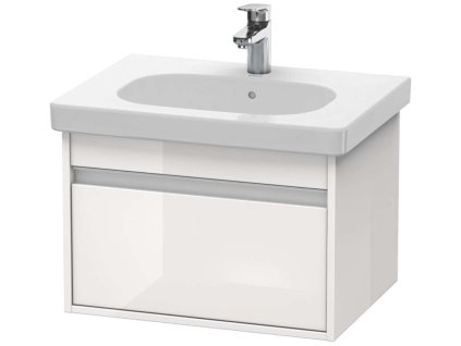 Duravit Ketho Umývadlová skrinka 41x60x46 cm, 1 zásuvka, lesklá biela KT667002222