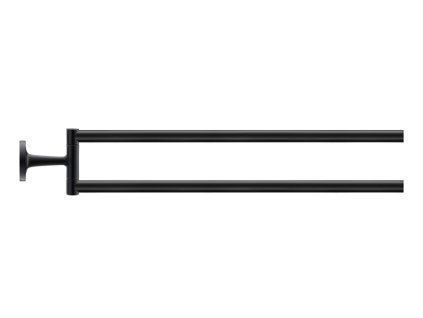 Duravit Starck T Držiak uterákov dvojitý, otočný, dĺžka 47 cm, čierna mat 0099414600