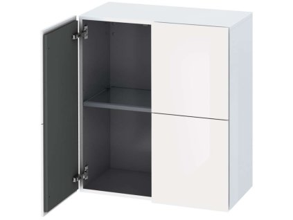 Duravit L-Cube Skrinka, 80x70x36 cm, 2 dvierka, lesklá biela LC117702222