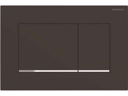 Geberit Sigma30 Ovládacie tlačidlo splachovania, čierna mat/chróm 115.883.14.1