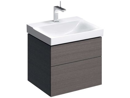 Geberit Xeno 2 Skrinka pod umývadlo 60 cm, zásuvka s LED svietidlom, sivá 500.506.43.1