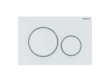 Geberit Sigma20 Ovládacie tlačidlo splachovania, biela/biela mat 115.882.11.1