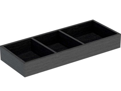 Geberit VariForm Organizér do zásuvky, 18x6x37 cm, tmavosivá 501.156.00.1