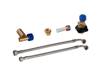 Geberit Príslušenstvo Súprava pripojenia vody vzadu uprostred, k sanitárnemu modulu Monolith pre WC, 114 cm 131.077.00.1