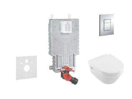 Grohe Uniset Súprava na závesné WC + klozet a doska Villeroy &Boch 38643SET-KB-GR