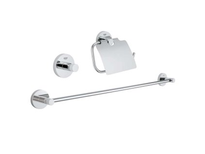 Grohe Essentials Súprava doplnkov do kúpeľne 3 v 1, chróm 40775001-GR