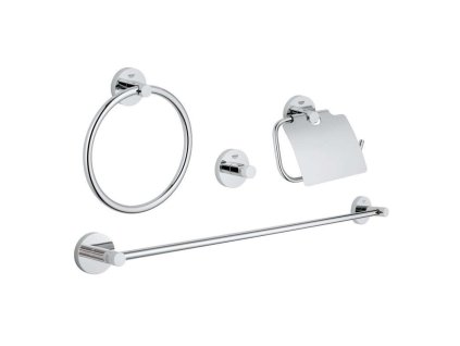 Grohe Essentials Súprava doplnkov do kúpeľne 4 v 1, chróm 40776001-GR