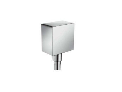Hansgrohe Fixfit Prípojka hadice Square so spätným ventilom, chróm 26455000-HG