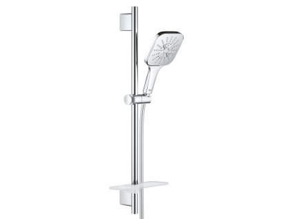 Grohe Rainshower SmartActive Cube Súprava sprchovej hlavice 130 9,5 l/min, 3 prúdy, tyče 60 cm a hadice, chróm 26584000-GR