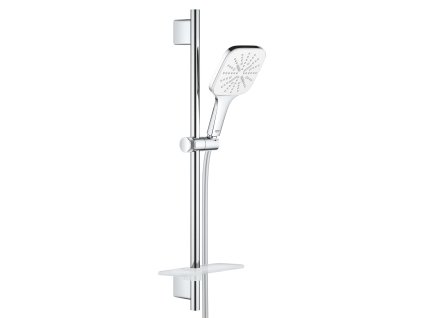 Grohe Rainshower SmartActive Cube Súprava sprchovej hlavice 130 9,5 l/min, 3 prúdy, tyče 60 cm a hadice, mesačná biela 26584LS0-GR