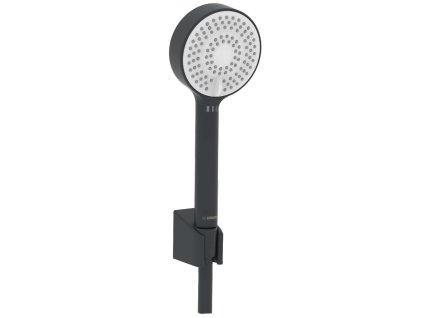 Hansa Basicjet Set sprchovej hlavice, držiaku a hadice, 3 prúdy, ECO, matná čierna 4468013333