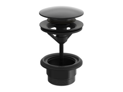 Hansa Príslušenstvo Umývadlová výpusť Push-Open, matná čierna 0764010033