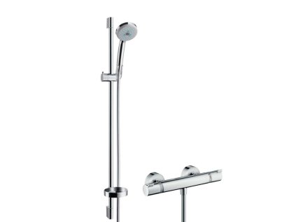 Hansgrohe Croma 100 Sprchový set s termostatom, 3 prúdy, tyč 90 cm, chróm 27085000-HG