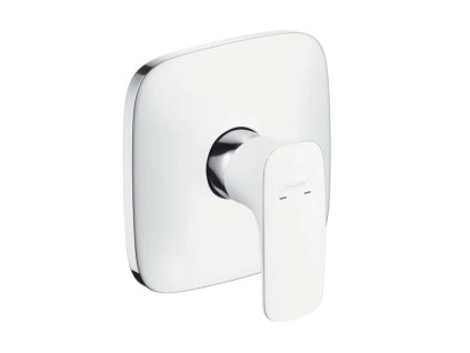 Hansgrohe PuraVida Páková sprchová batéria pod omietku, biela/chróm 15665400-HG