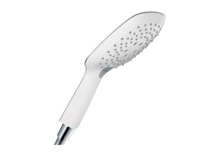 Hansgrohe Raindance Select E Ručná sprcha 150, 3 prúdy, EcoSmart 9 l/min, biela/chróm 26551400-HG