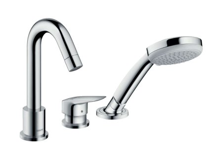 Hansgrohe Logis Batéria na okraj vane, 3-otvorová inštalácia, chróm 71310000-HG