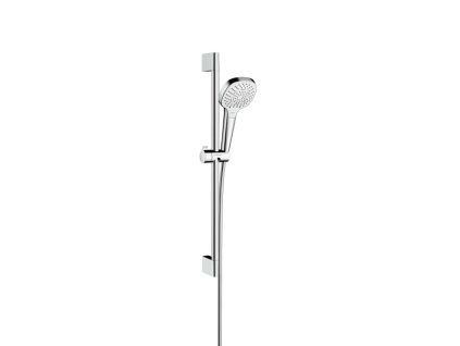 Hansgrohe Croma Select E Set sprchovej hlavice, 3 prúdy, tyče a hadice, EcoSmart 9l/min, biela/chróm 26581400-HG