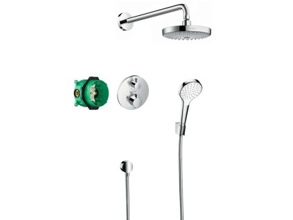 Hansgrohe Croma Select S Sprchový set 180 s termostatom Ecostat S, 2 prúdy, chróm 27295000-HG