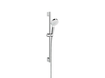 Hansgrohe Crometta Set sprchovej hlavice, tyče a hadice, EcoSmart 9 l/min, biela/chróm 26535400-HG