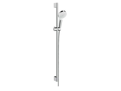 Hansgrohe Crometta Sprchová súprava Vario 100, 2 prúdy, EcoSmart 9 l/min, sprchová tyč 90 cm, biela/chróm 26538400-HG