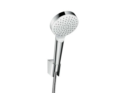 Hansgrohe Crometta Set sprchovej hlavice, držiaka a hadice, EcoSmart, biela/chróm 26569400-HG