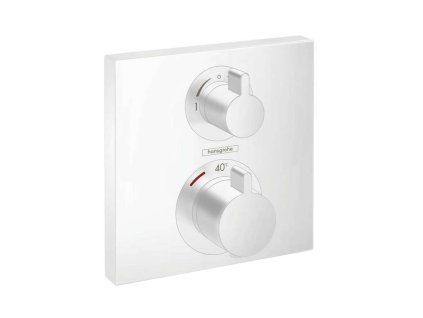 Hansgrohe Ecostat Square Termostatická batéria pod omietku na 2 spotrebiče, matná biela 15714700-HG