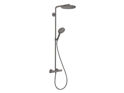 Hansgrohe Raindance Select S Sprchový set Showerpipe s termostatom, 3 prúdy, kefovaný čierny chróm 27633340-HG