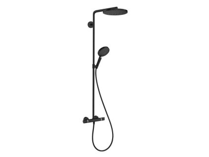 Hansgrohe Raindance Select S Sprchový set Showerpipe s termostatom, 3 prúdy, matná čierna 27633670-HG