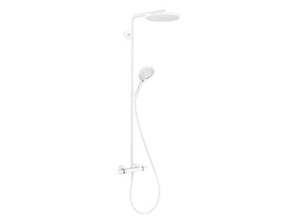 Hansgrohe Raindance Select S Sprchový set Showerpipe s termostatom, 3 prúdy, matná biela 27633700-HG