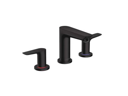 Hansgrohe Talis E Umývadlová batéria s výpusťou, 3-otvorová inštalácia, matná čierna 71733670-HG