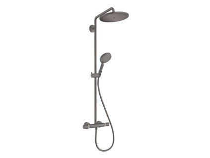 Hansgrohe Croma Select S Sprchový set Showerpipe 280 s termostatom, EcoSmart, kefovaný čierny chróm 26891340-HG