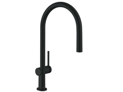 Hansgrohe M54 Drezová batéria Talis s výsuvnou koncovkou, sBox, matná čierna 72803670-HG