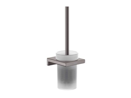 Hansgrohe AddStoris WC kefa nástenná, matné sklo/kefovaný čierny chróm 41752340-HG