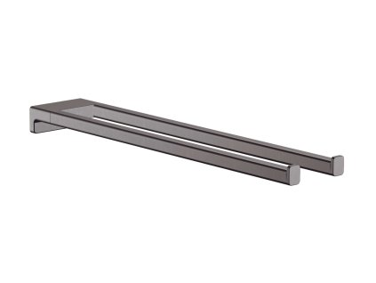Hansgrohe AddStoris Držiak uterákov dvojitý, dĺžka 45 cm, kefovaný čierny chróm 41770340-HG