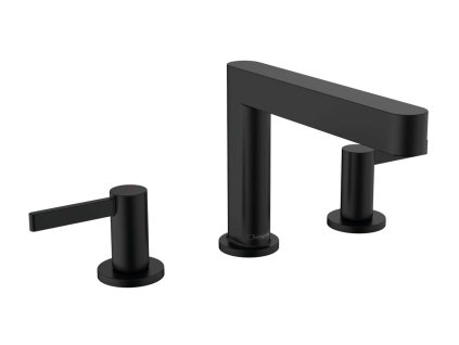 Hansgrohe Finoris Umývadlová batéria 110, 3-otvorová inštalácia, s výpustom Push-Open, EcoSmart, matná čierna 76033670-HG