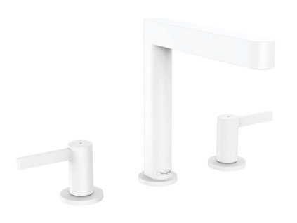 Hansgrohe Finoris Umývadlová batéria 160, 3-otvorová inštalácia, s výpusťou Push-Open, EcoSmart, matná biela 76034700-HG