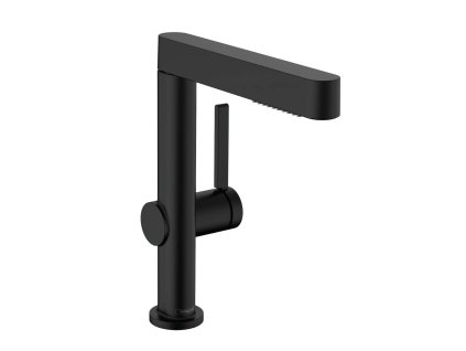Hansgrohe Finoris Umývadlová batéria 230, s výpustom Push-Open a výsuvnou spŕškou, EcoSmart, matná čierna 76063670-HG