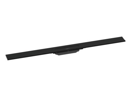Hansgrohe RainDrain Flex Lineárny sprchový žľab s roštom z nehrdzavejúcej ocele 1000, ku stene, skrátiteľný, matná čierna 56053670-HG