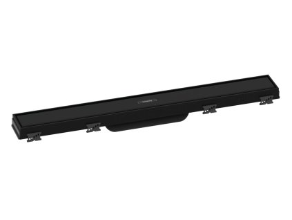 Hansgrohe RainDrain Match Sprchový žľab s roštom 600 z nehrdzavejúcej ocele, s výškovo nastaviteľným rámom, matná čierna 56036670-HG