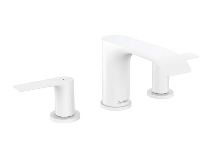 Hansgrohe Vivenis Umývadlová batéria s výpustom, 3-otvorová inštalácia, EcoSmart, matná biela 75033700-HG