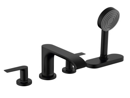 Hansgrohe Vivenis Batéria na okraj vane, 4-otvorová inštalácia, sBox, matná čierna 75444670-HG