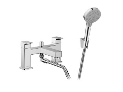 Hansgrohe Vernis Shape Batéria na okraj vane s príslušenstvom, 2-otvorová inštalácia, chróm 71462000-HG