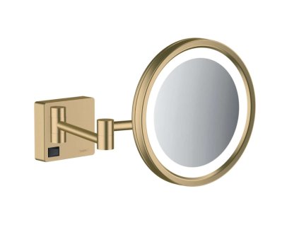 Hansgrohe AddStoris Kozmetické nástenné zrkadlo s LED osvetlením, kefovaný bronz 41790140-HG
