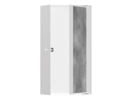 Hansgrohe XtraStoris Rock Výklenok do steny, s dvierkami, 30x15x10 cm, matná biela 56082700-HG
