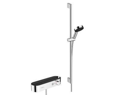 Hansgrohe Pulsify Select Sprchový set Relaxation s termostatom, 3 prúdy, s tyčou 90 cm, chróm 24270000-HG