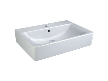 Ideal Standard Connect Umývadlo Cube, 65x46x18 cm, s prepadom, otvor na batériu, s Ideal Plus, biela E7729MA