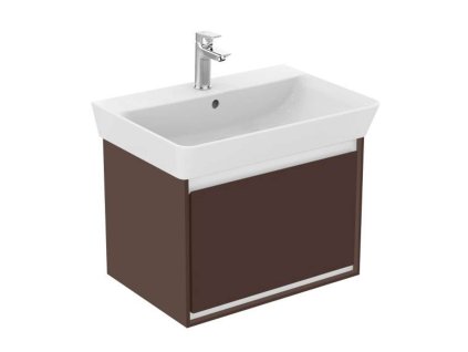 Ideal Standard Connect Air Skrinka pod umývadlo Cube 60 cm, 53x41x40 cm, hnedá mat/biela mat E0846VY