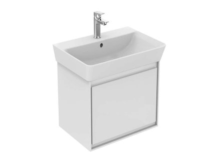 Ideal Standard Connect Air Skrinka pod umývadlo Cube 50 cm, lesklá biela/matný biely lak E0842B2
