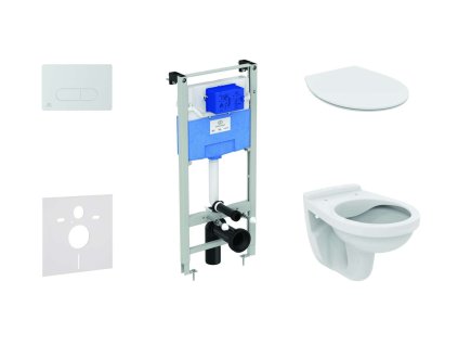 Ideal Standard ProSys Set predstenovej inštalácie, klozet Alpha s doskou, tlačidlo Oleas M1, SoftClose, chróm mat ProSys120M SP41