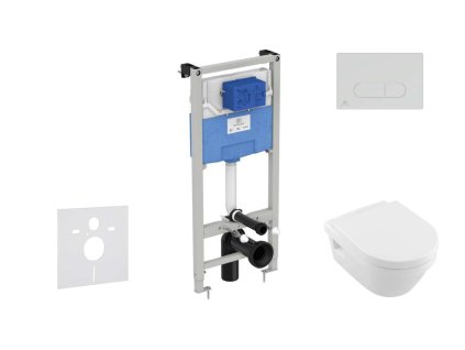 Ideal Standard ProSys Set predstenovej inštalácie, klozetu a sedadla Architectura, tlačidla Oleas M2, DirectFlush, SoftClose, CeramicPlus, chróm mat ProSys120M SP47